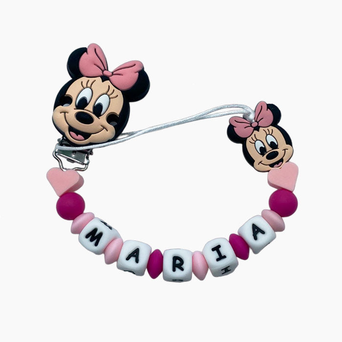 Chupetero Minnie Mouse rosa