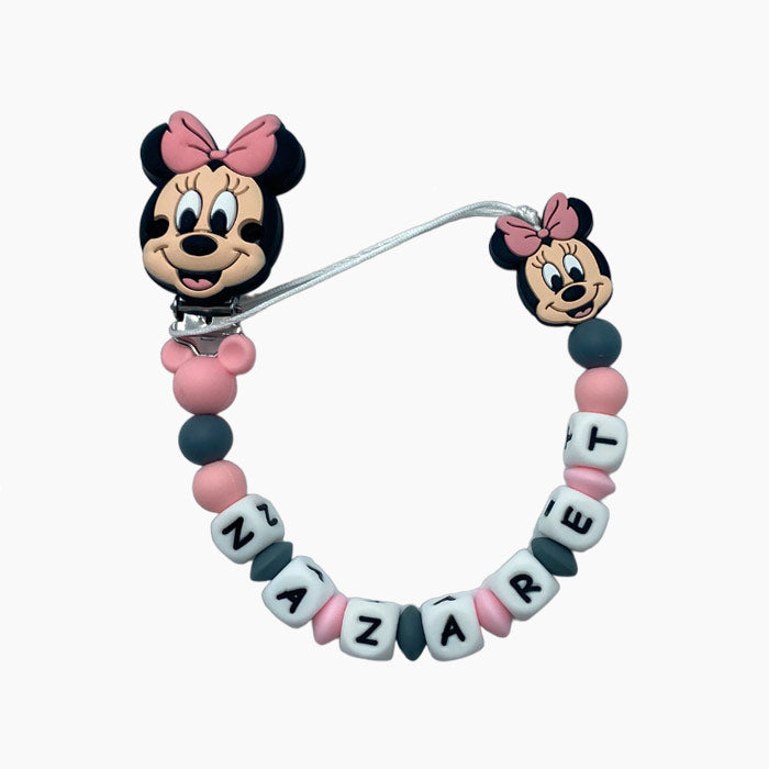 Chupetero Minnie Mouse rosa