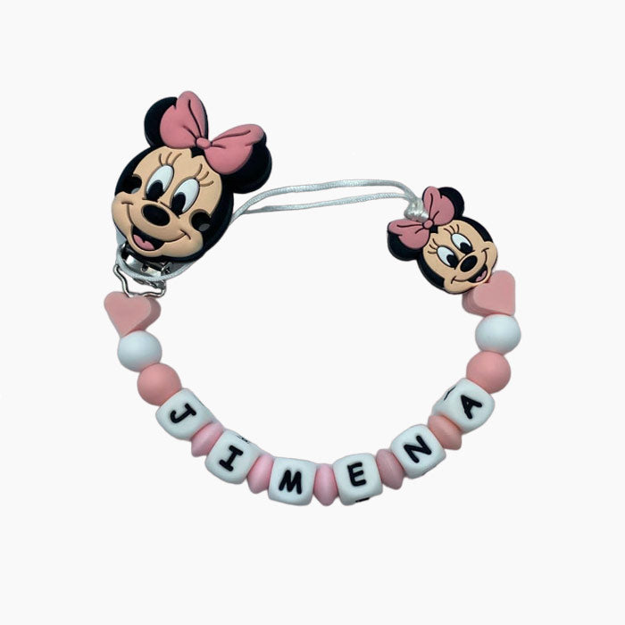 Chupetero Minnie Mouse rosa