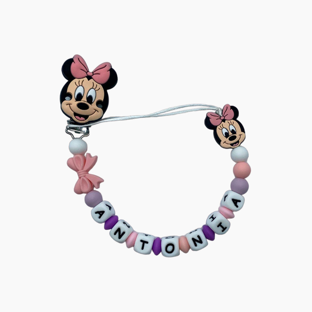 Chupetero Minnie Mouse rosa