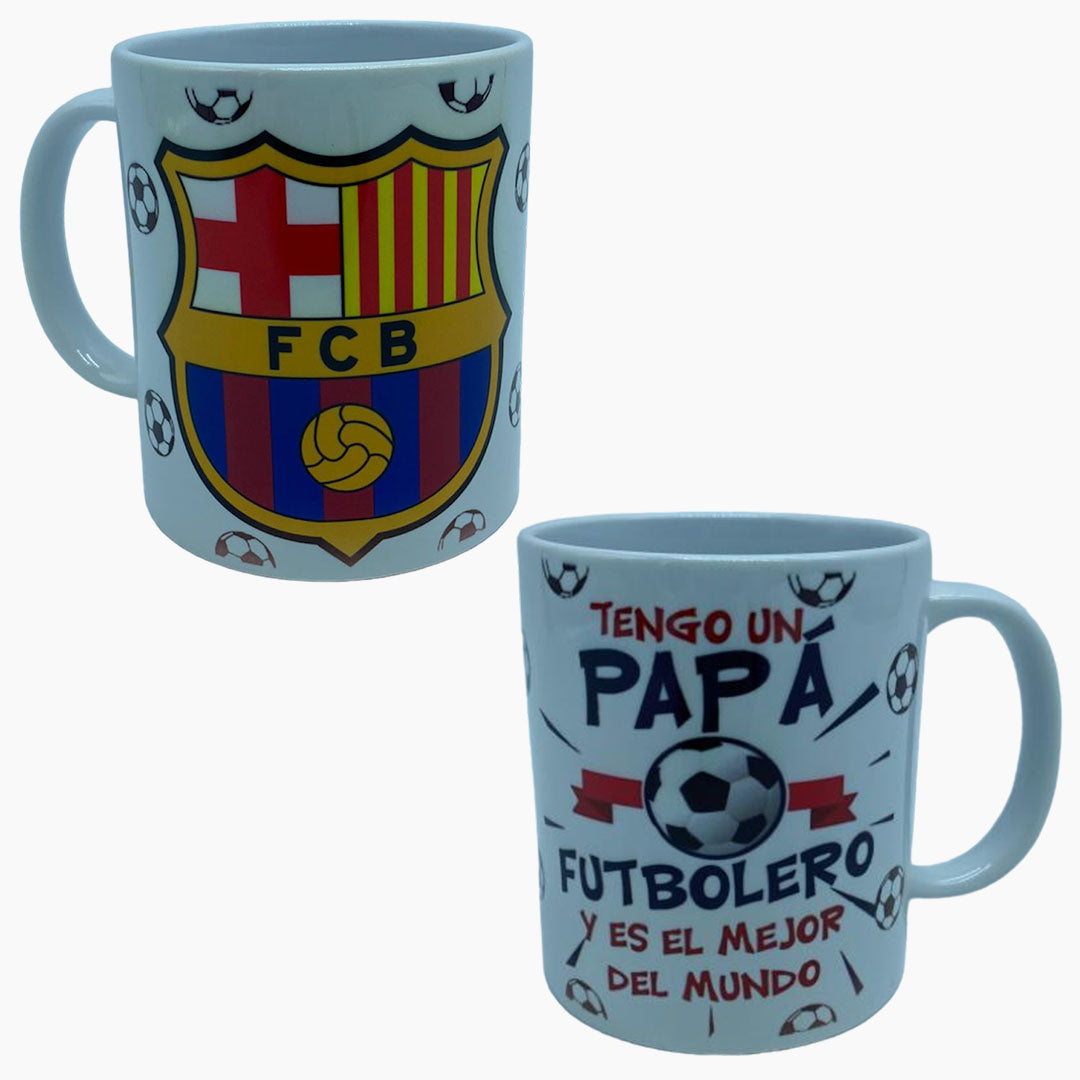 taza dia del padre personalizada futbol barsa