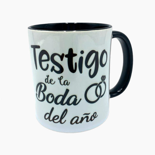 Taza testigo de boda